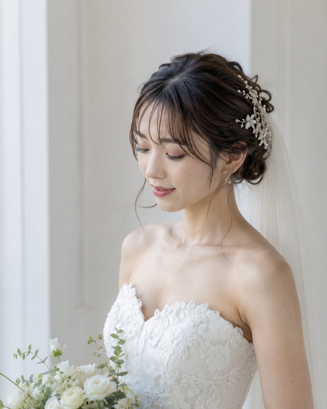 レタッチ前の花嫁写真