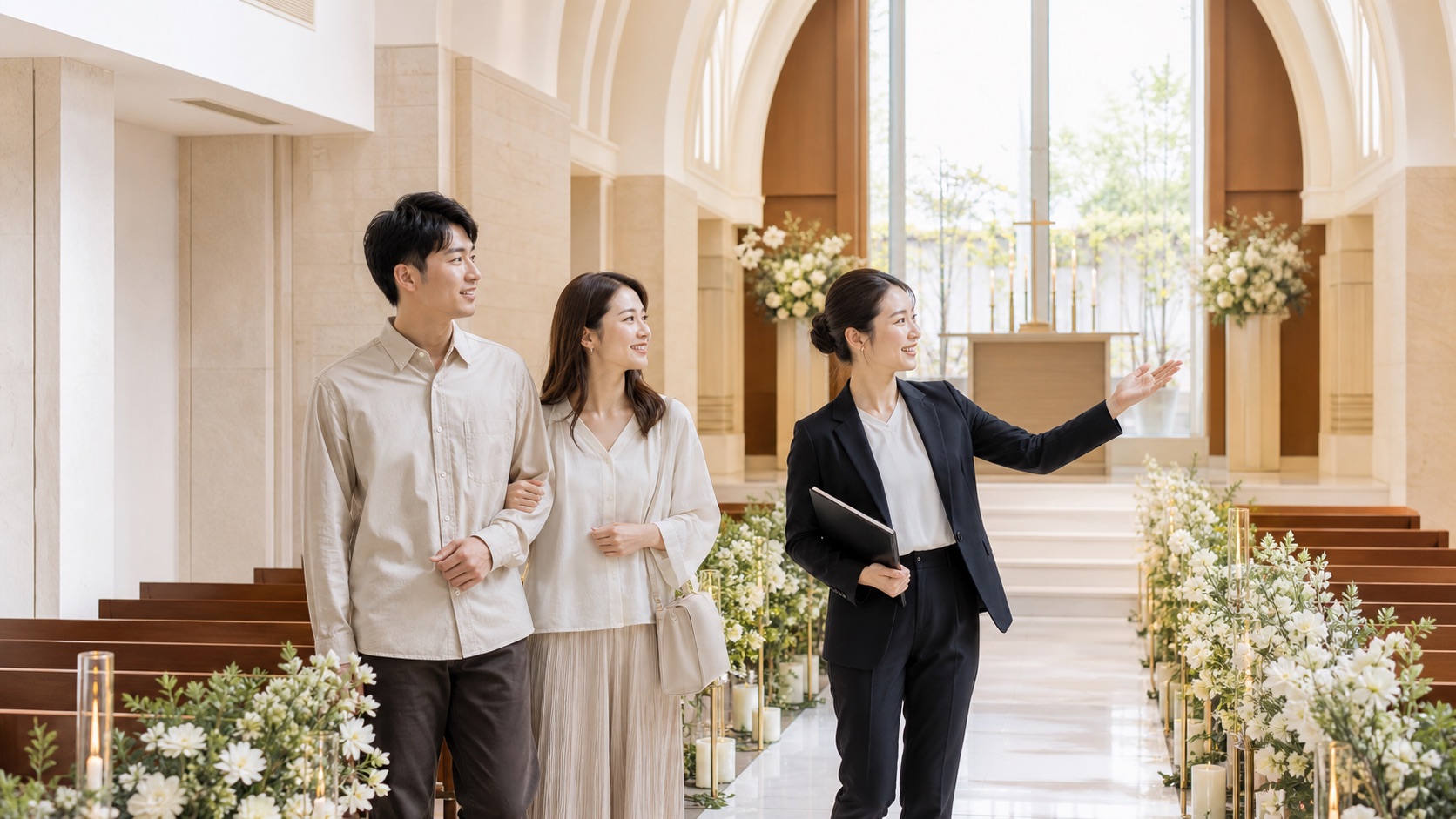 大聖堂と会場の見学