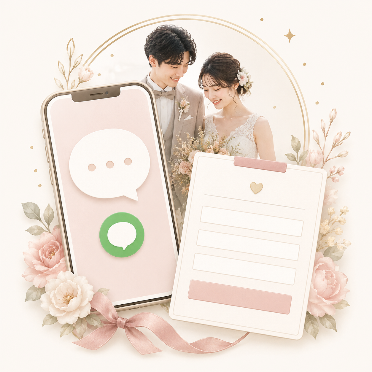 LINEまたはフォームで仮エントリー